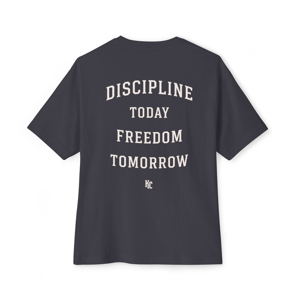 DISCIPLINE OVERSIZED TEE - DARK GREY