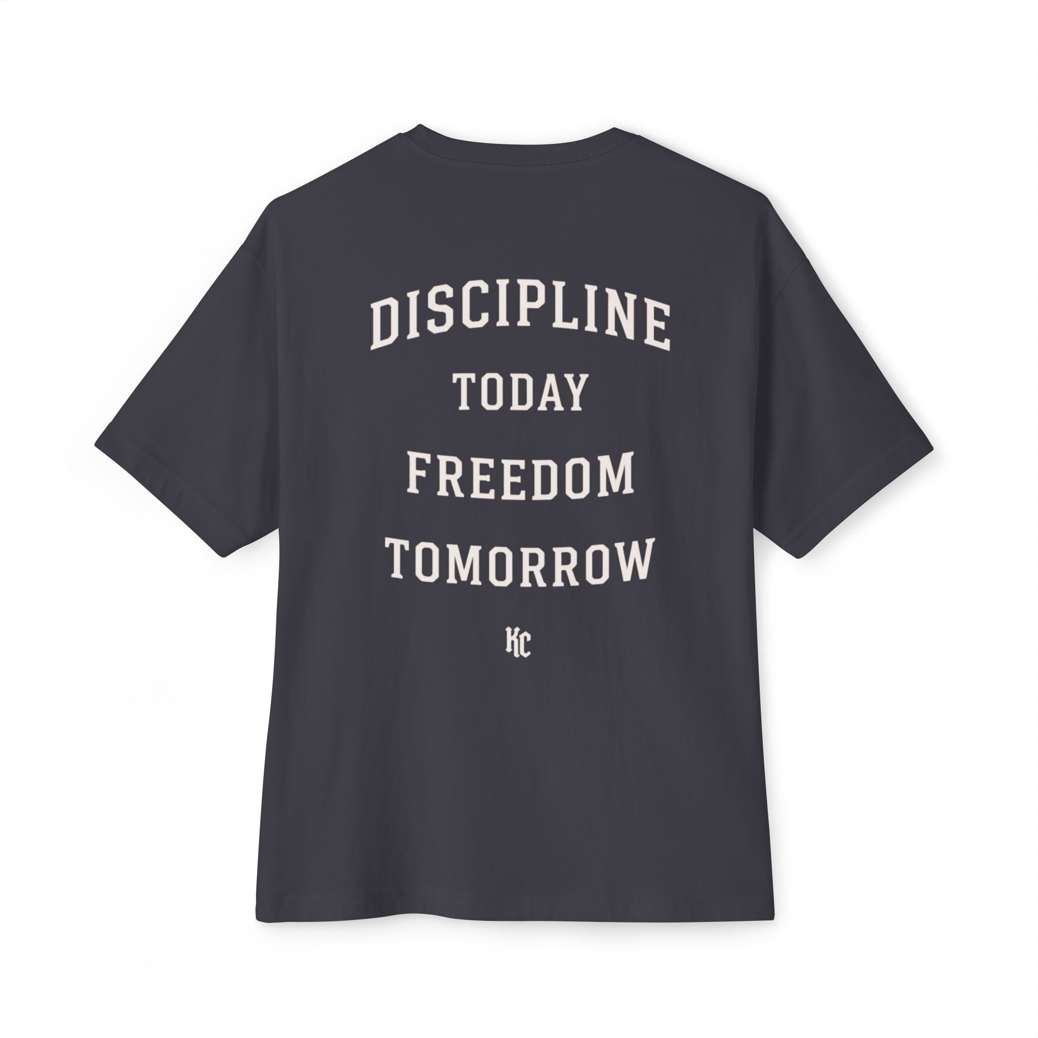 DISCIPLINE OVERSIZED TEE - DARK GREY