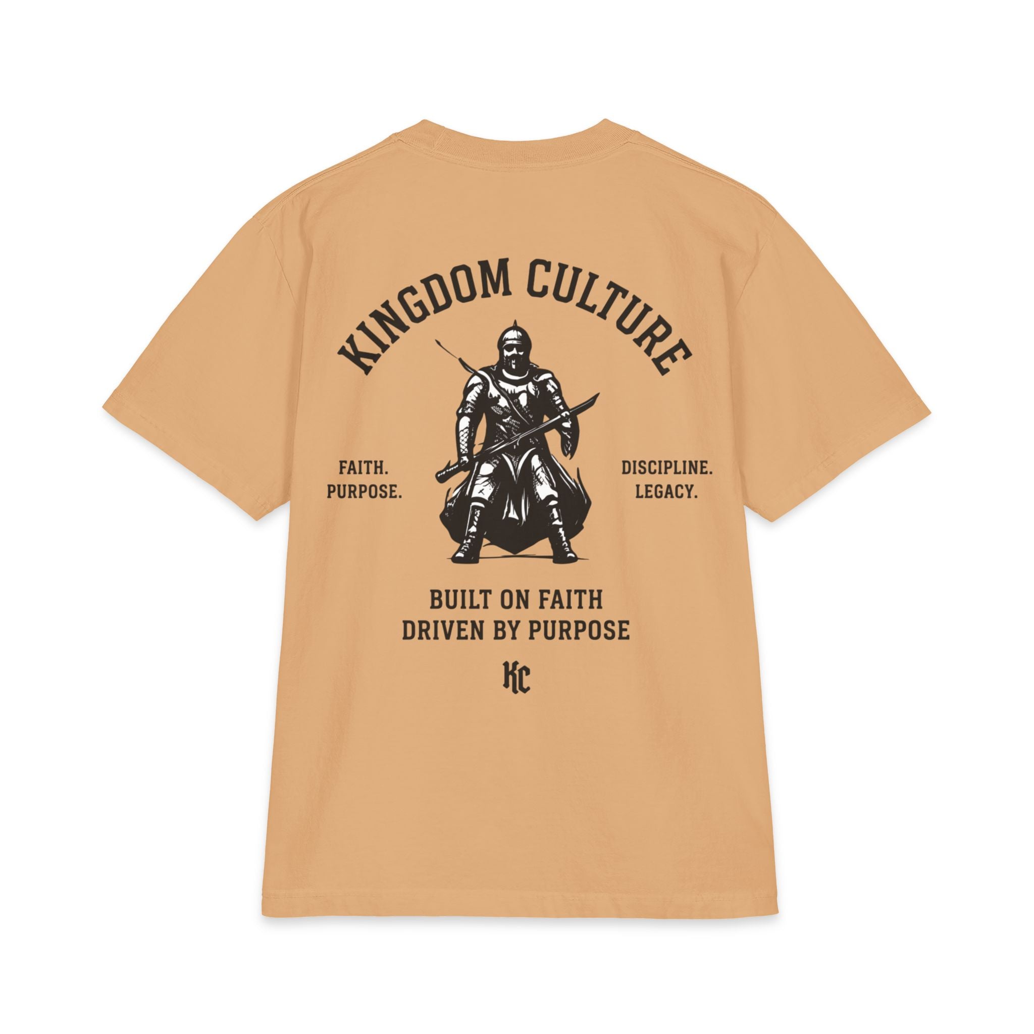 KNIGHT HEAVYWEIGHT TEE - BUILT ON FAITH DRIVEN BY PURPOSE