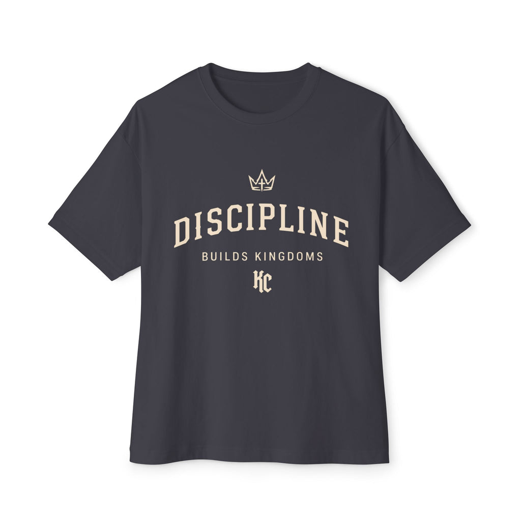 DISCIPLINE OVERSIZED TEE - DARK GREY