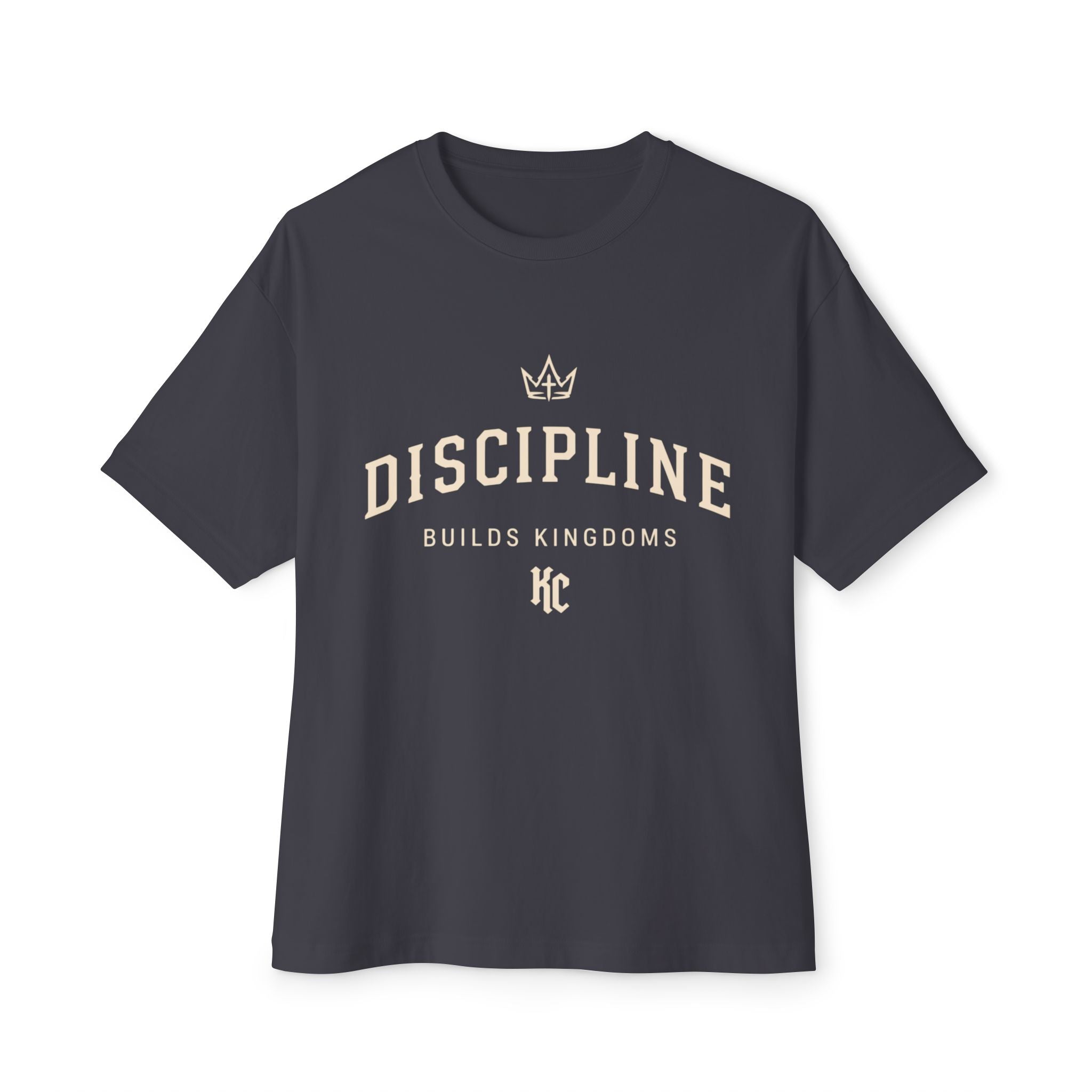 DISCIPLINE OVERSIZED TEE - DARK GREY