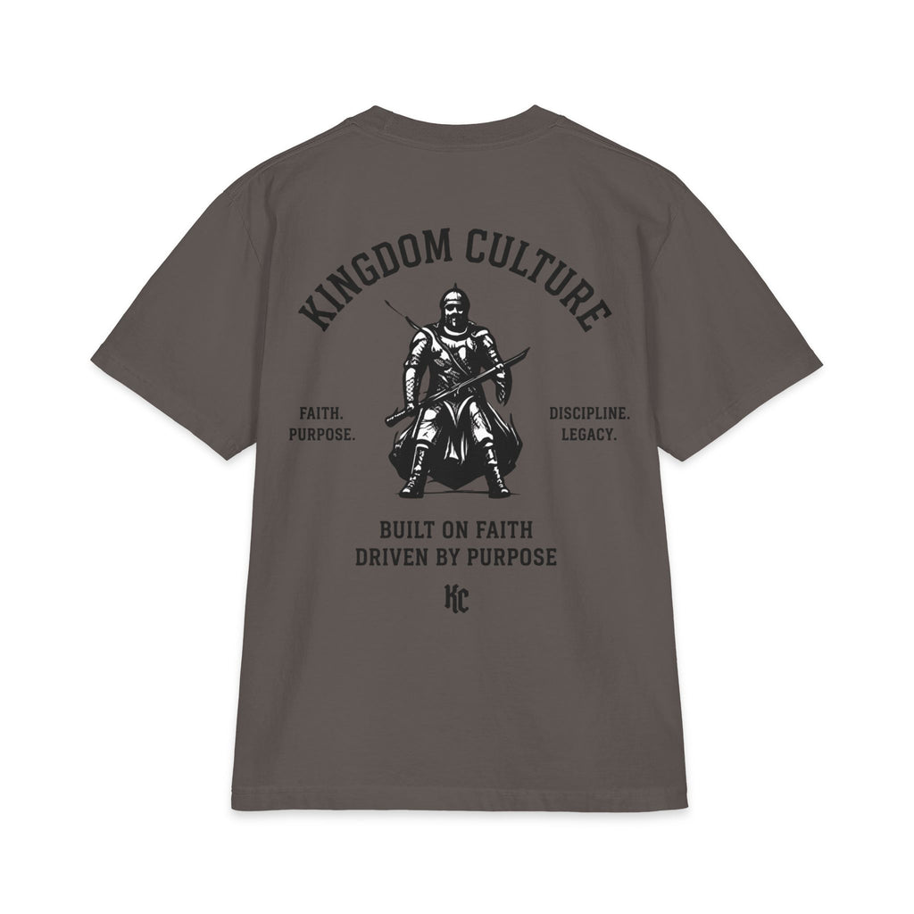 KNIGHT HEAVYWEIGHT TEE - BUILT ON FAITH DRIVEN BY PURPOSE